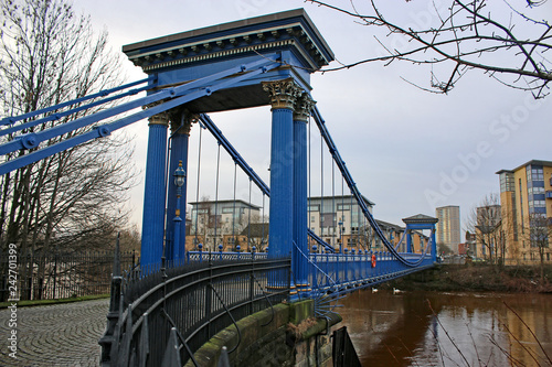 St Andrew,s suspension bridge, Glasgow photo