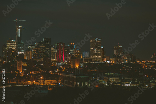 Wallpaper Mural Edmonton night skyline Torontodigital.ca