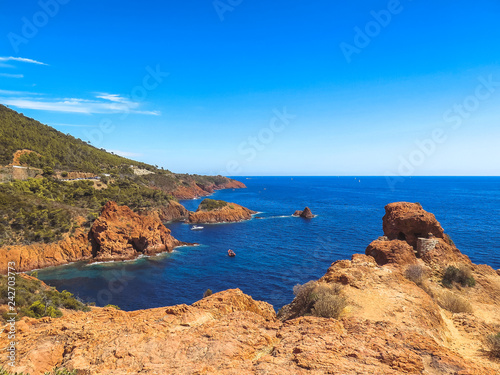 view of the sea and mountains