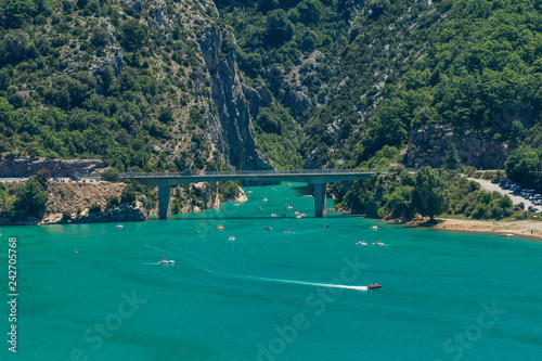 Stausee Lac de Sainte-Croix in S  dfrankreich