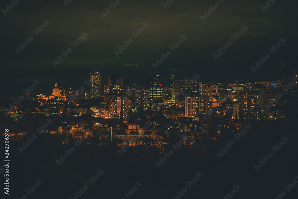 Naklejka premium Edmonton night lights