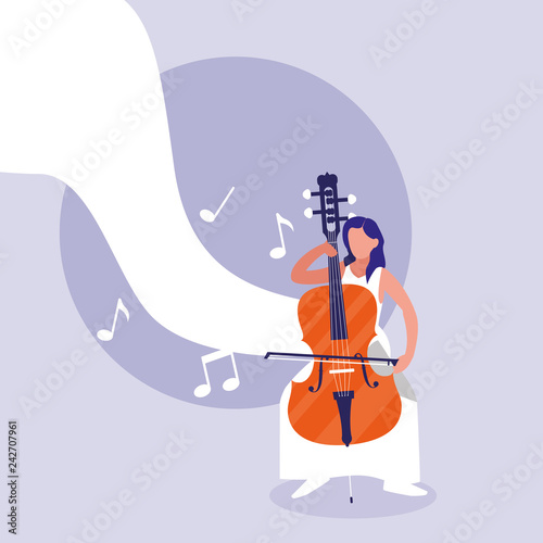 man playing cello instrument