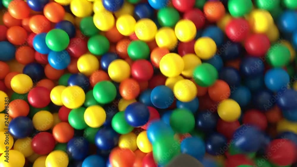 Colorful Balls in Children's Playpen Colorful Balls in Children's Playpen