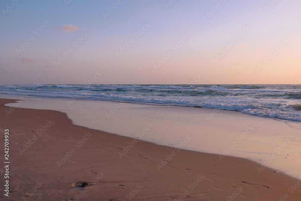 Twilight at the beautiful seaside Twilight at the beautiful seaside