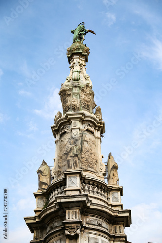 Spire of the Immaculate Virgin in Naples, Italy