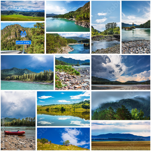 Nature Of Altai. Collage