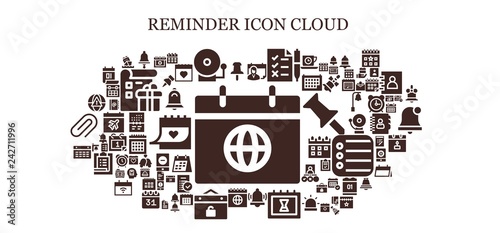  reminder icon set