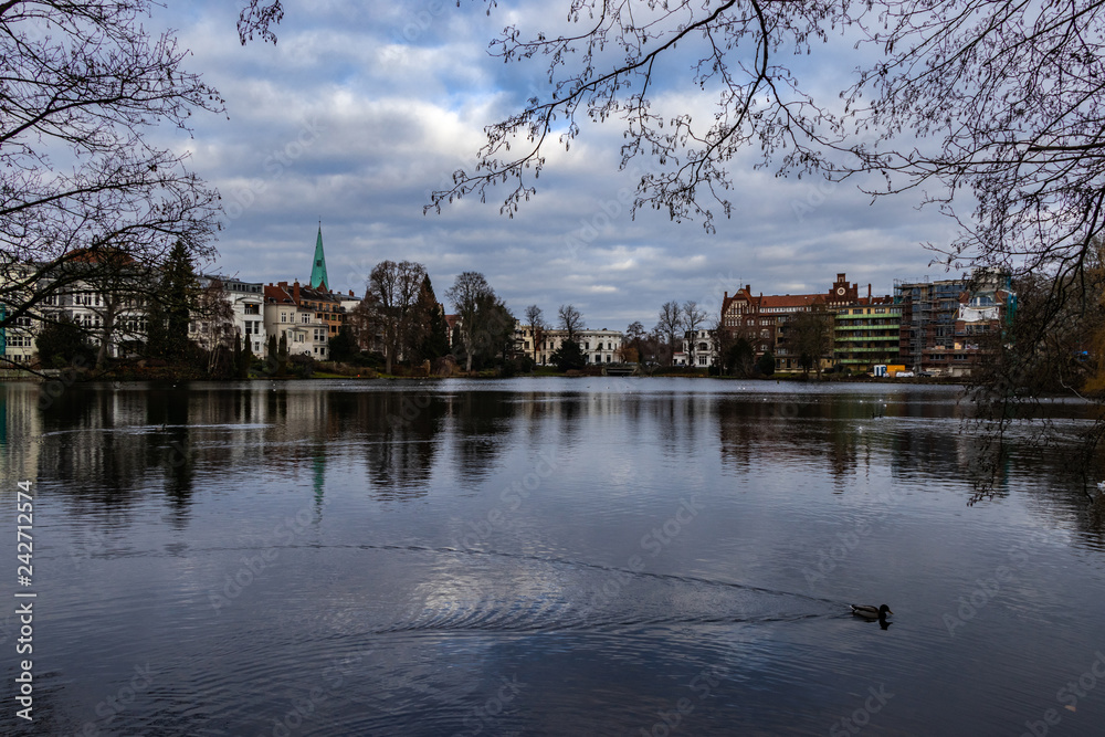 Fototapeta premium Lübecker Mühlenteich