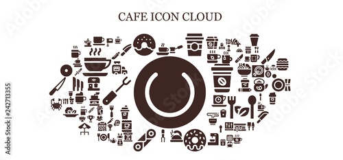  cafe icon set