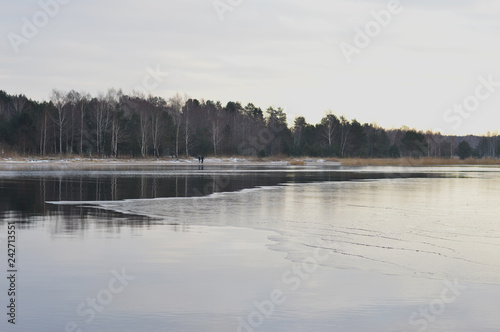 calm river in winter