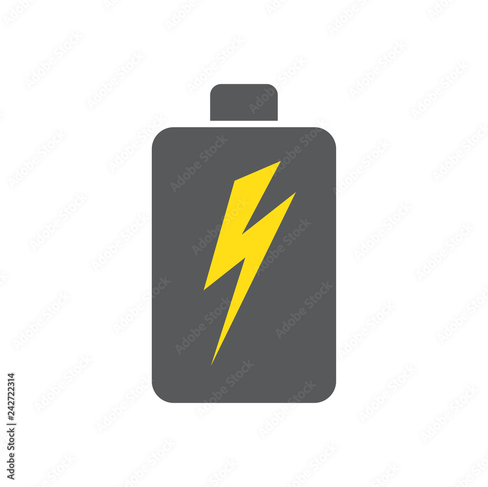 Battery icon on white background for graphic and web design, Modern simple vector sign. Internet concept. Trendy symbol for website design web button or mobile app Battery icon on white background for graphic and web design, Modern simple vector sign. Internet concept. Trendy symbol for website design web button or mobile app