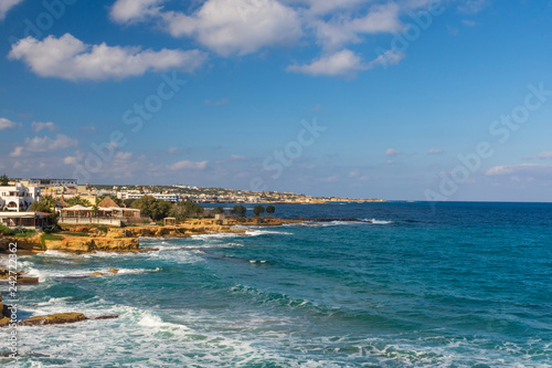 Coast down Crete Island (Limenas Chersonisou).