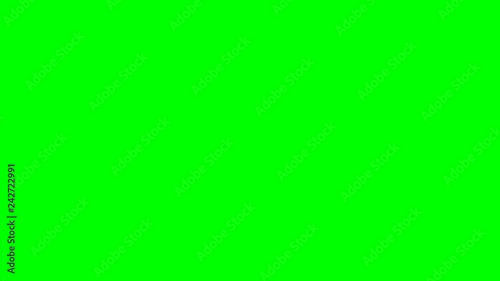 Looped animation on a green background. For videos and sites.