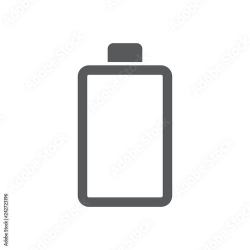 Battery icon on white background for graphic and web design, Modern simple vector sign. Internet concept. Trendy symbol for website design web button or mobile app