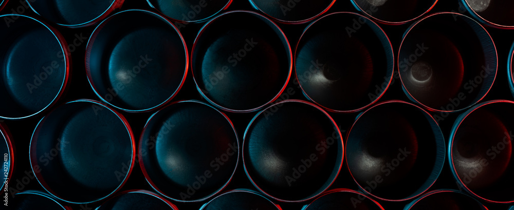 Industrial steel pipe background Industrial steel pipe background