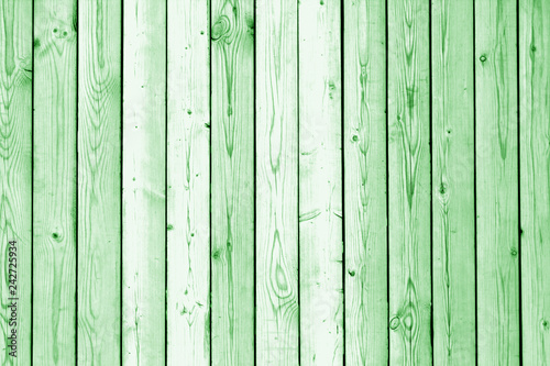 Wooden wall texture in green tone.