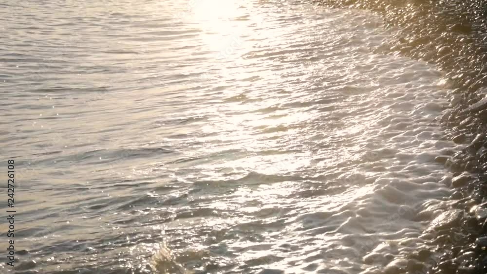 Incredibly beautiful sunset on the beach. Sun, sky, sea, waves. Incredibly beautiful sunset on the beach. Sun, sky, sea, waves.