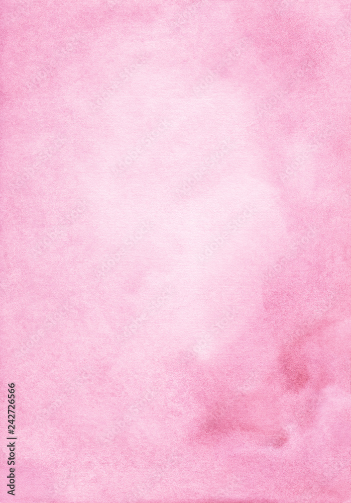 Light pink background. Watercolor abstract pink gradient backdrop.  Aquarelle vintage wallpaper. Texture art. Watercolour pink romantic trendy  overlay for cards, invitations, textile, blog. Stains. Stock Illustration |  Adobe Stock