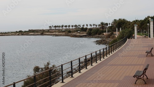 Promenade in Almería Spain to walk