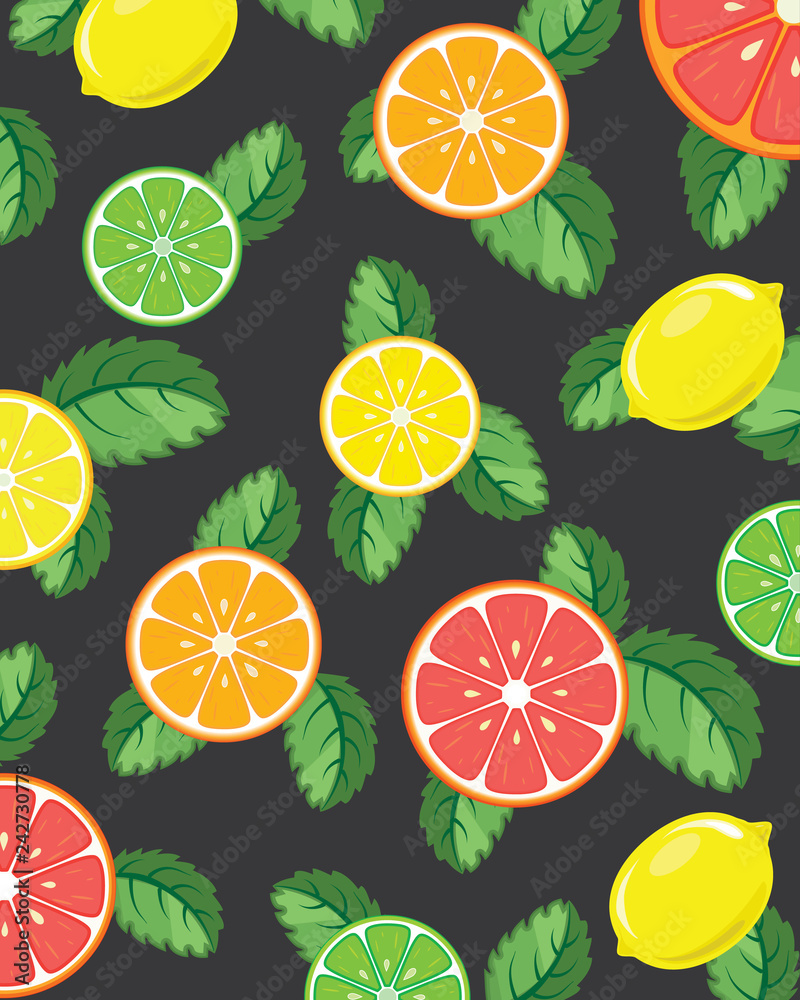 bright fruits on a dark gray background. Bright banner for site of healthy diet, vegetarianism, raw with text bright fruits on a dark gray background. Bright banner for site of healthy diet, vegetarianism, raw with text