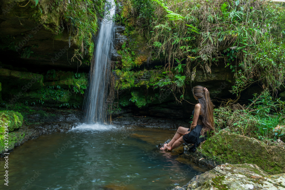 young woman enjoying nature young woman enjoying nature