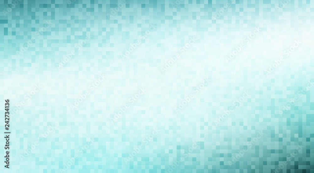 Teal background textured by pixels. Vector graphics Teal background textured by pixels. Vector graphics