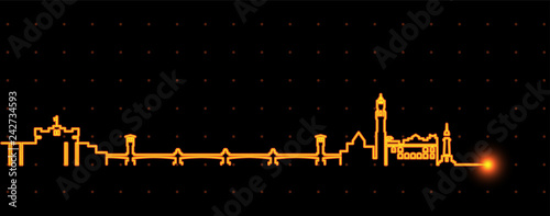Alexandria Light Streak Skyline