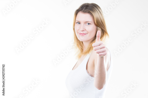 Foto a girl is very positive