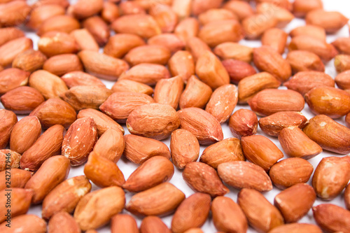 Peanuts, for background or textures. Uncleaned inshell peanuts.