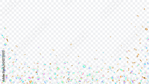 Colorful sparkles bottom and sides, on transparent background