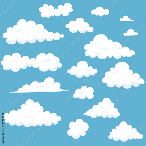 Collection Of Cartoon Clouds