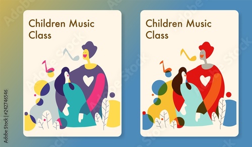 Children music class template.