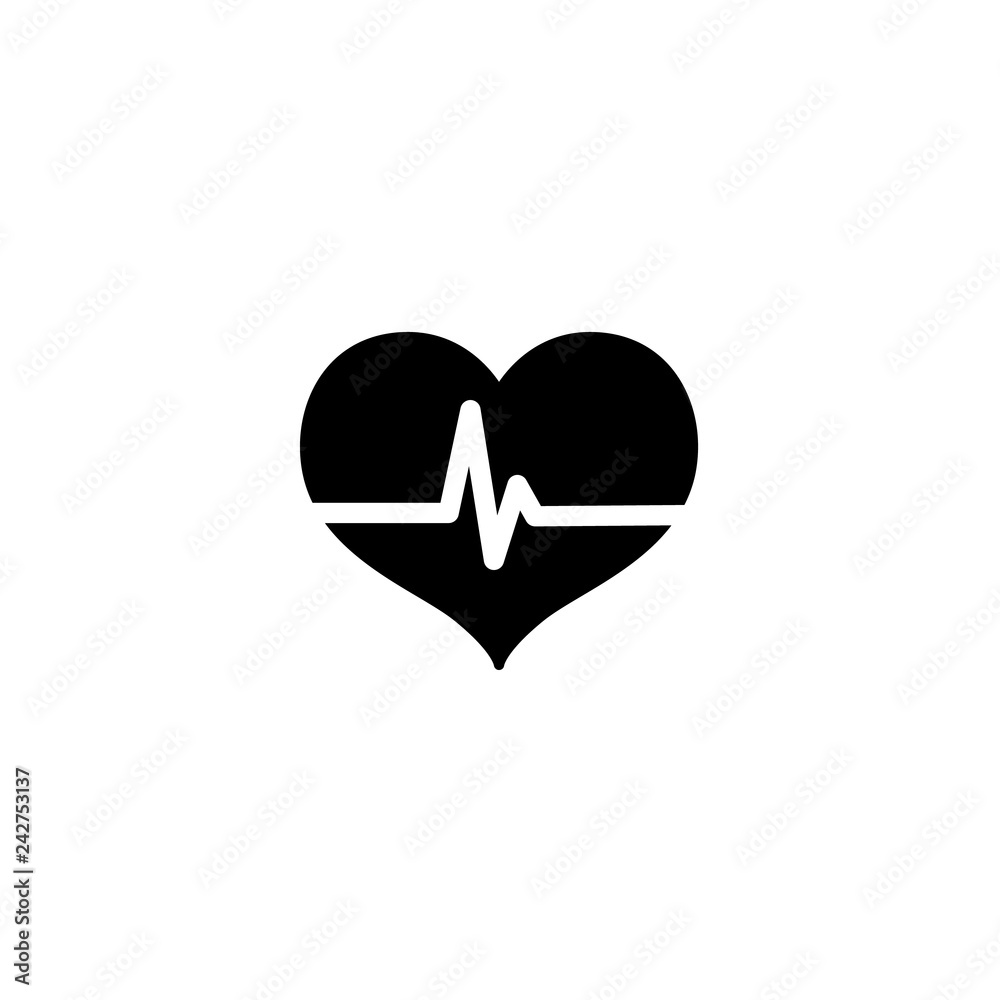 heart icon vector. heart vector graphic illustration Stock Vector