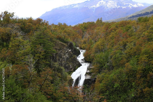 waterfall in mountains