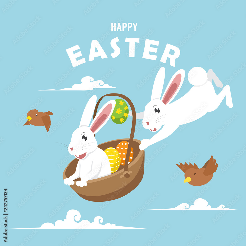 Flying Easter Rabbit Flying Easter Rabbit