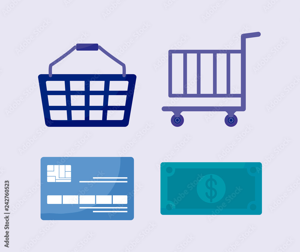 social media marketing set icons social media marketing set icons