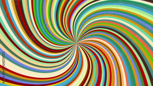 Colorful Swirling radial vortex background	