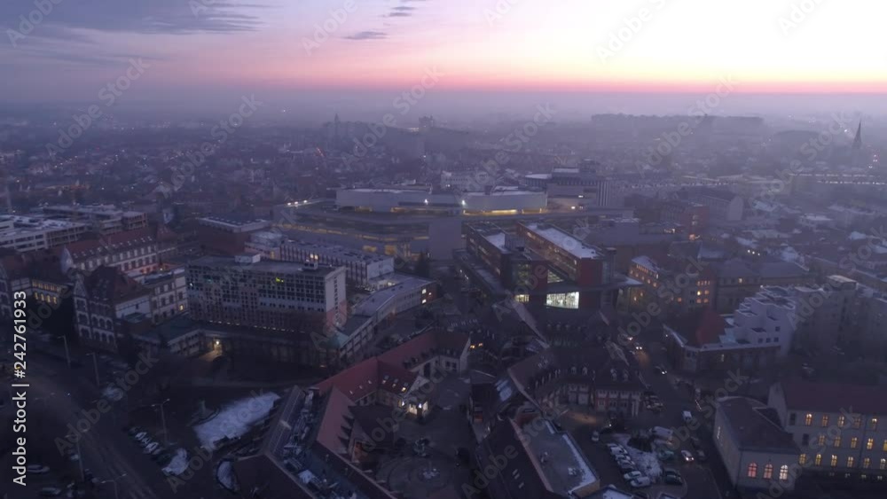 Aerial video of Reformed Great Church in Debrecen city, Hungary Aerial video of Reformed Great Church in Debrecen city, Hungary