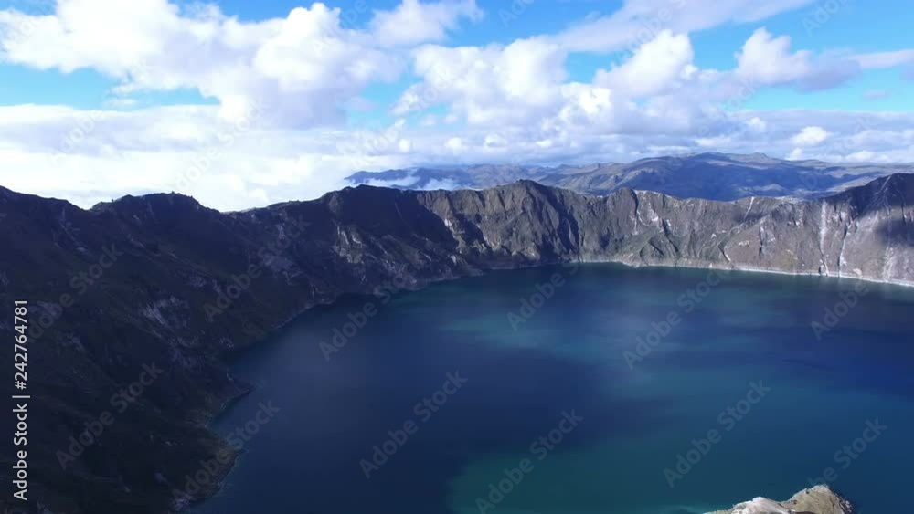 Quilotoa is a water-filled caldera and the most western volcano in the Ecuadorian Andes. Quilotoa is a water-filled caldera and the most western volcano in the Ecuadorian Andes.