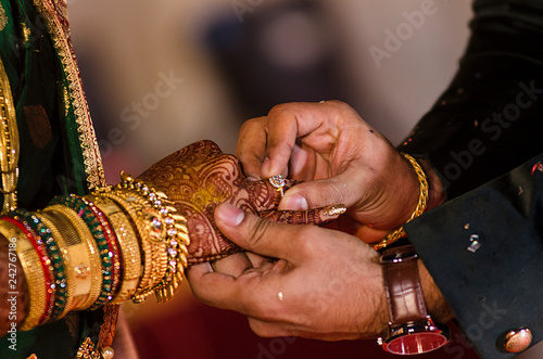 ring ceremony hands closeup