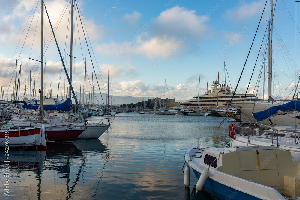 Fototapeta premium Dilbar in Port Vauban, Antibes