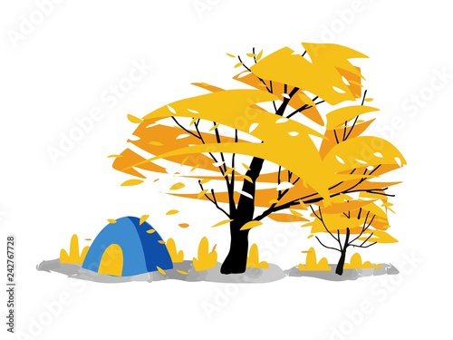 Camping Mural vector design