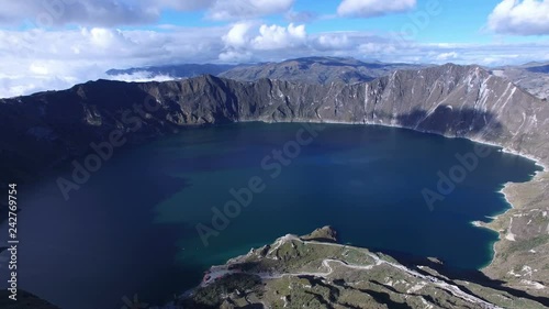 Quilotoa is a water-filled caldera and the most western volcano in the Ecuadorian Andes. 