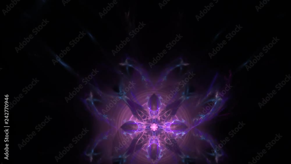 Abstract fractal forms morph and oscillate (Loop) Abstract fractal forms morph and oscillate (Loop)