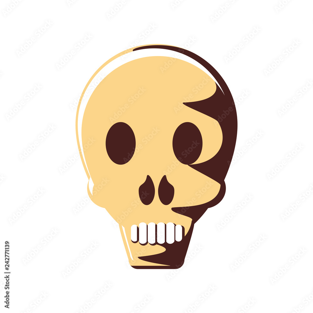 head skull isolated icon head skull isolated icon