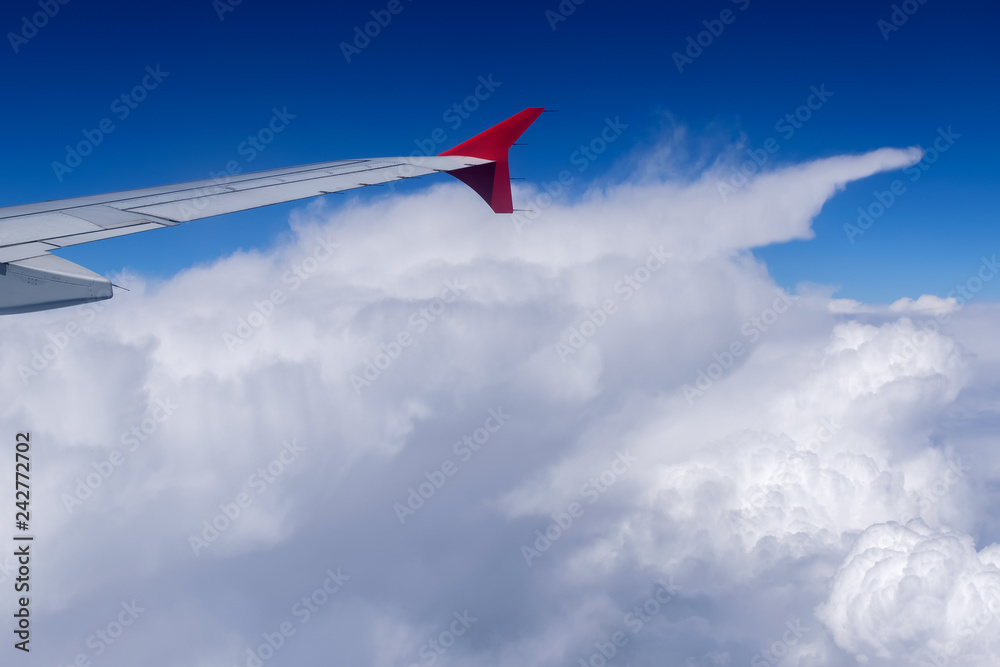 Fototapeta premium Blue sky with white clouds