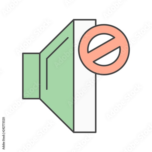 vector mute icon