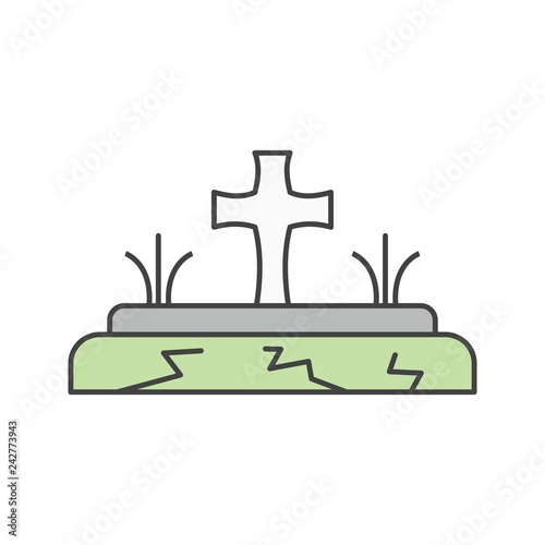 vector grave icon