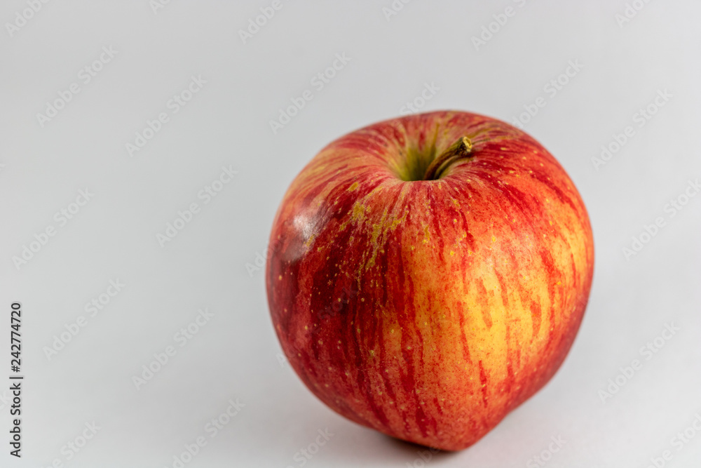red apple isolated on white background