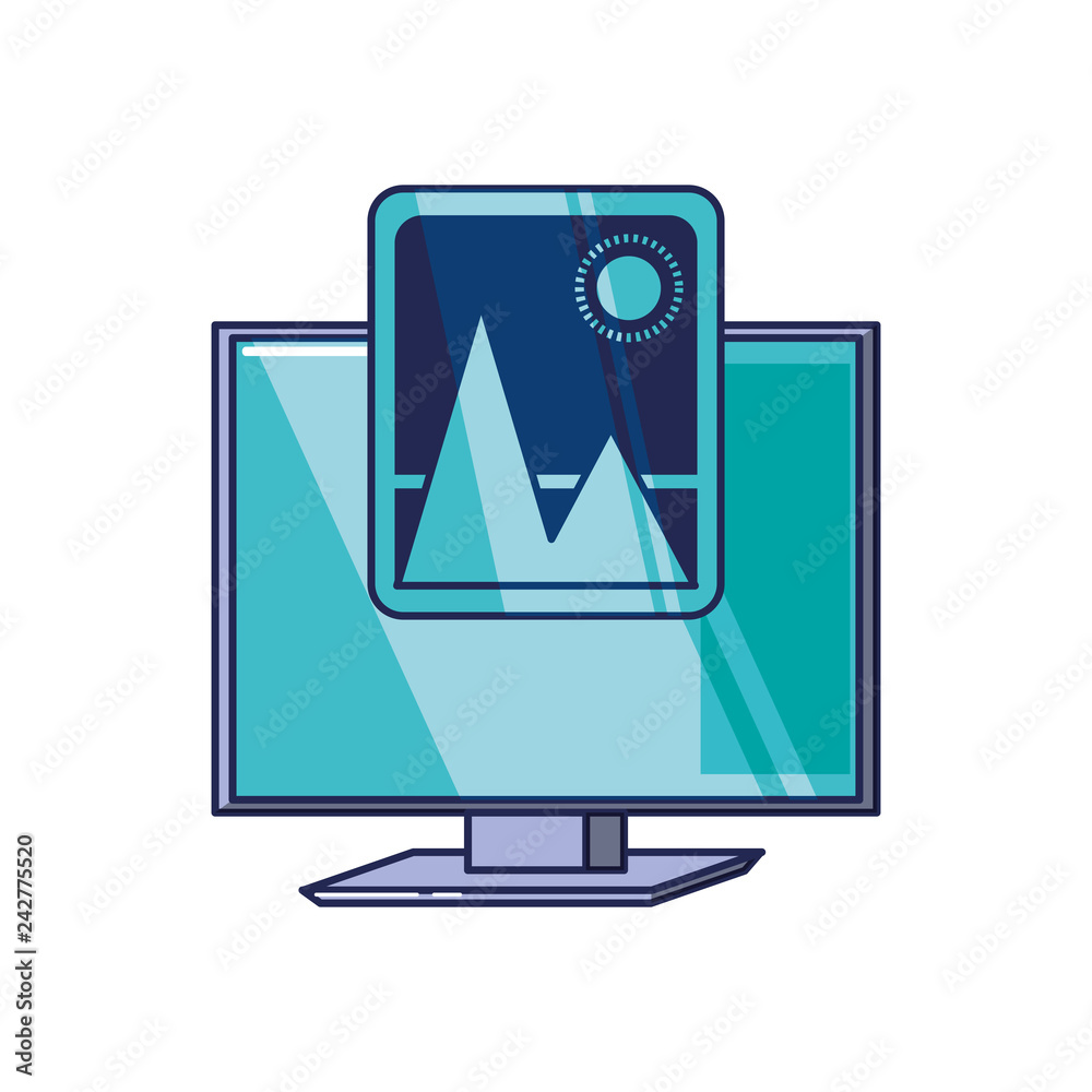 computer monitor with picture computer monitor with picture